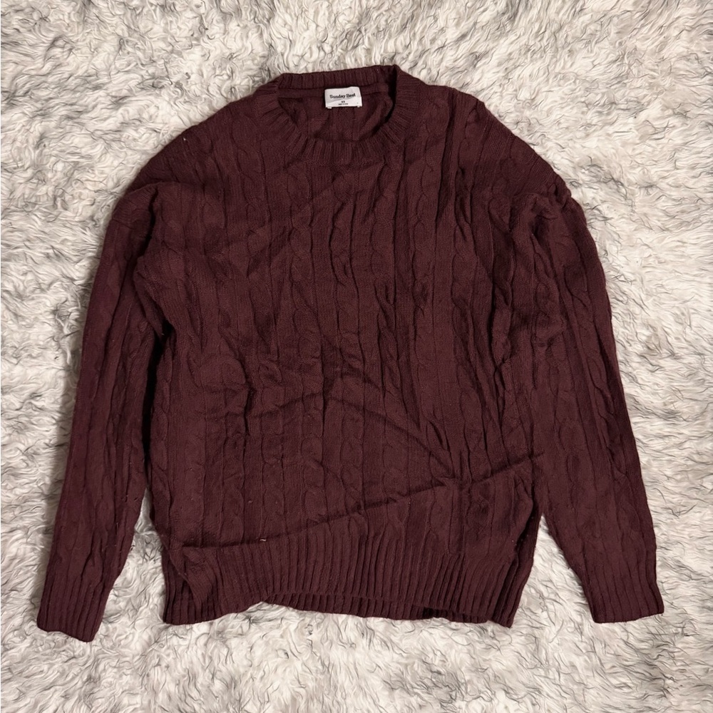 Sunday Best ‘Peggy’ Sweater - Rich Burgundy